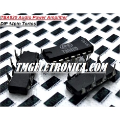 TBA820 - CI TBA820 Audio Power Amplifier,  2Watt Audio Amplifier - DIP 14pinos Tortos - TBA820 Audio Power Amplifier
